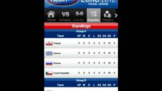 Euro 2012 Android App by FanXT screenshot 2