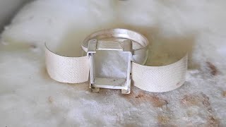 New design silver ring making ! Handmade ring design