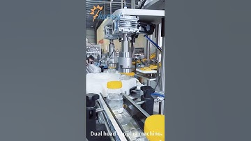 Capping Machine with Dual Head,Bottle Screwing Capping Machine , Auto Gripper screw capping machine