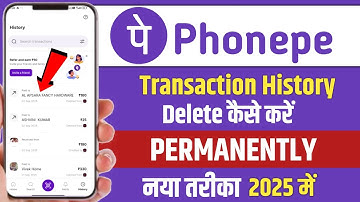 PhonePe Transaction History Kaise Delete Kare permanently | PhonePe History Delete 2025 New Update 