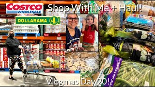 Costco Haul! Dollarama Haul! Shop With Me! Vlogmas Day 20! 🎄