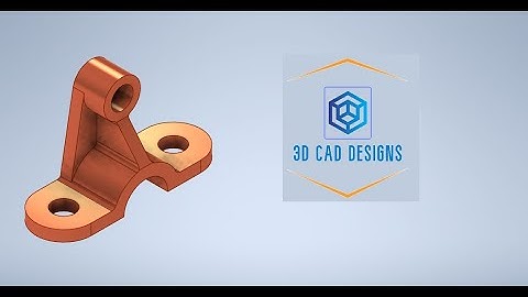 Autodesk Inventor Tutorial: How to Design a 3D Part using Extrude, Extrude Cut, Fillet, Plane, ....