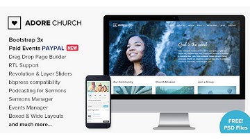 Adore Church - Responsive WordPress Theme | Themeforest Website Templates and Themes
