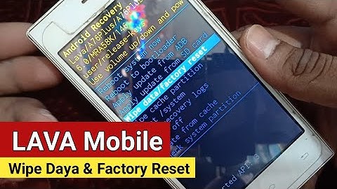 Lava A76 Plus | Wipe Data And Factory Reset 2020