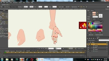 How to Draw and  make action on arm and hand in MoHo animation