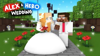 "I DO": ALEX and HEROBRINE'S WEDDING: Minecraft Animation