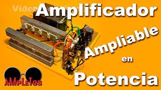 Amplificador de 300W ampliable en potencia hasta 1500W