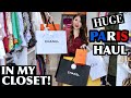 HUGE PARIS HAUL - Unboxing & Styled IN MY CLOSET! ft Chanel, Hermes, Lilysilk, Faure Le Page