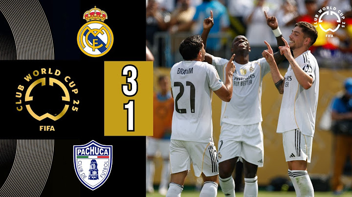 RÉSUMÉ: Real Madrid contre Pachuca 3-1 | Coupe du Monde des Clubs 2025