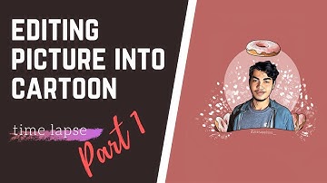 Editing Picture Into Cartoon (TIME LAPSE) Autodesk Sketchbook PART 1