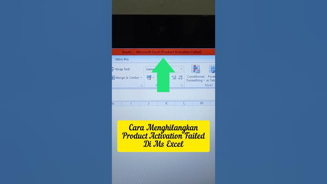 Cara Menghilangkan Product Activation Failed di Excel #shorts