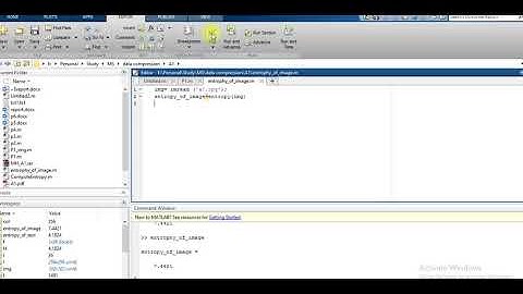 Finding the entropy of Image file