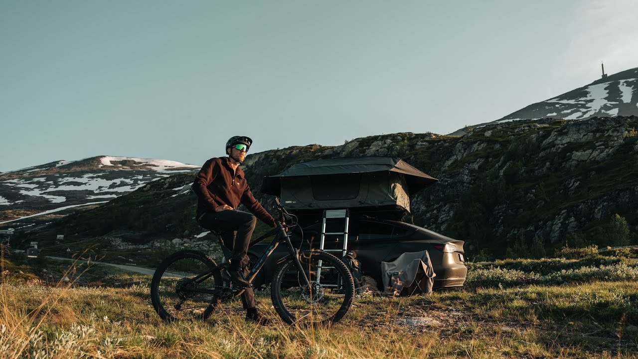 Mountain Biking, Hiking and Tesla Camping in Norway's Gaustablikk | Campstream - Adventure Recharged