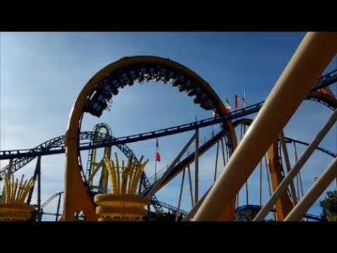 Colossus The Fire Dragon (POV) at Lagoon Amusement Park near Salt Lake ...