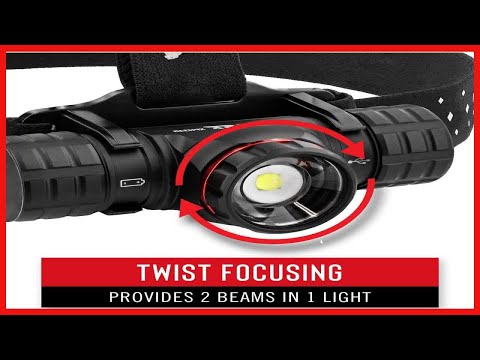 COAST® XPH34R 2075 Lumen USB-C Rechargeable-Dual Power LED Headlamp withPURE Beam® Twist Focus™