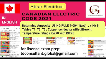DETREMINING AMPICITY WITH DIFFERENT ALLOWABLE TEMPERATURE OF CONDUCTOR USING CEC 2021 RULE 4-004