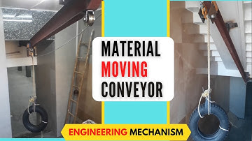 MATERIAL LIFTING AND MOVING CONVEYOR | INDUSTRIAL MATERIAL HANDLING CONVEYOR| MECHANICAL PROJECT