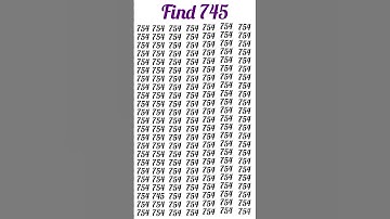 challenge your self to stop 745 in 5 seconds #shortvideo #iqtest #quiz #iq