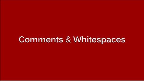 Learn HTML from Basic to Advance - 07 Comments and Whitespaces