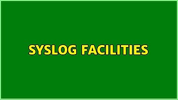 syslog facilities