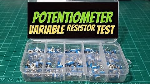 Potentiometer Variable Resistor Test using Digital Multimeter