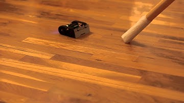 Pololu robot with tweaked sketch.