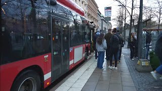 Sweden, Stockholm, Bus 76 Ride From Ropsten To Kungsträdgården
