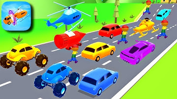 Shape Shifting Mobile Full📱Screen Capture Racing Gameplay Walkthrough Car Helicopter Cycle Game.