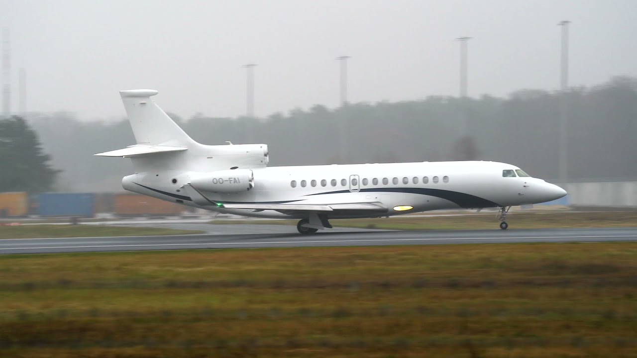 RARE DASSAULT FALCON 8X TAKE OFF
