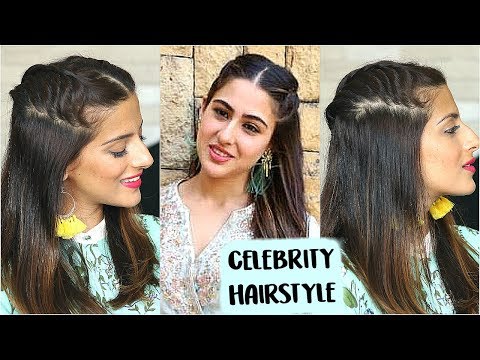 2 beautiful and easy hairstyles for salwar suit | hairstyles for long and  medium hair | hairstyles | - YouTube