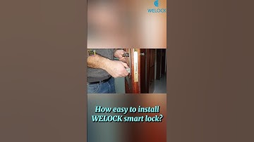 How easy to install WELOCK smart lock? #welock #diy #smartlock