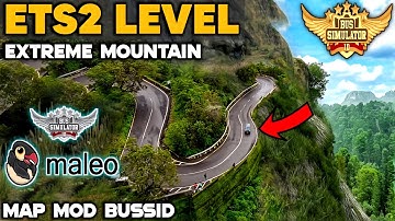 Finally! 🔥 New ETS2 Level Death Road Map Mod For Bus Simulator Indonesia।Bussid Mod Map 4.3.3