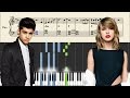 Taylor Swift & Zayn - I Don't Wanna Live Forever - Piano Tutorial + SHEETS