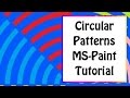 ms paint tutorial   how to create beautiful circular patterns in mspaint win xp and win7