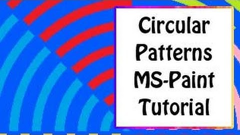 ms paint tutorial   how to create beautiful circular patterns in mspaint win xp and win7