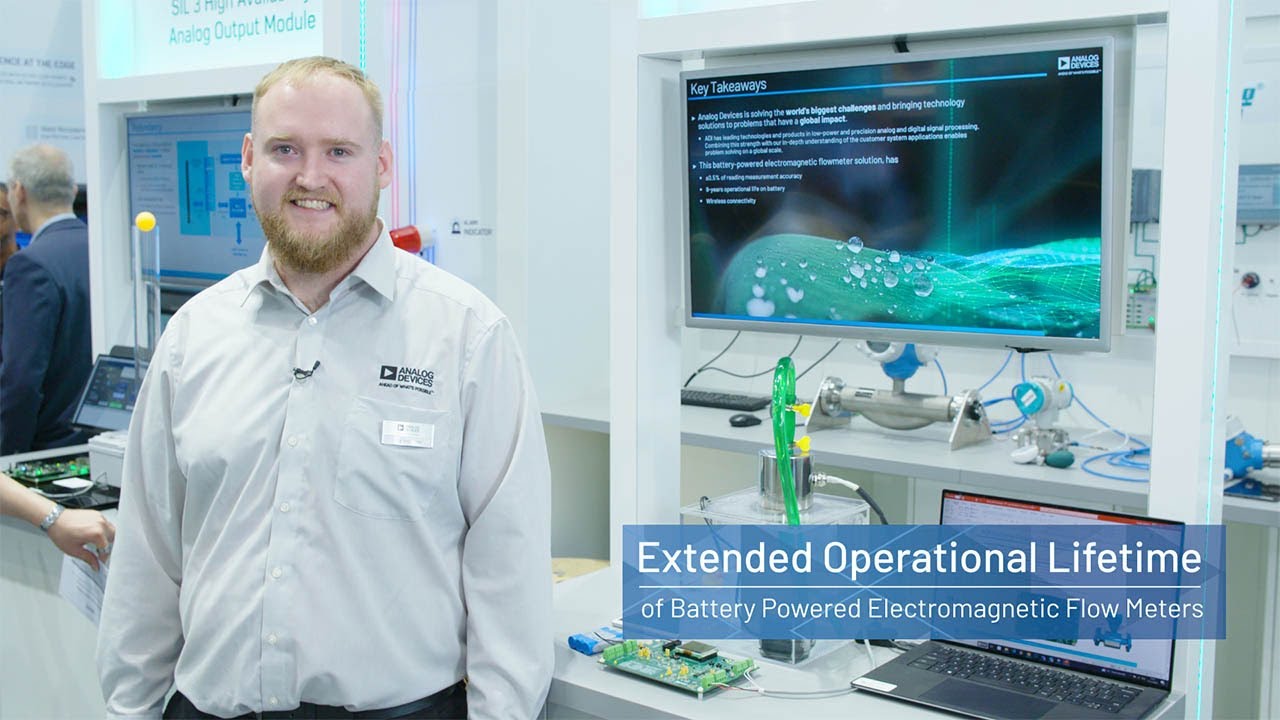 Battery-Powered Electromagnetic Flow Meter Demo