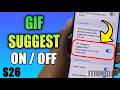 How to Turn On/Off GIF Category Suggestions In Keyboard on Samsung Galaxy S26/S26+/Ultra