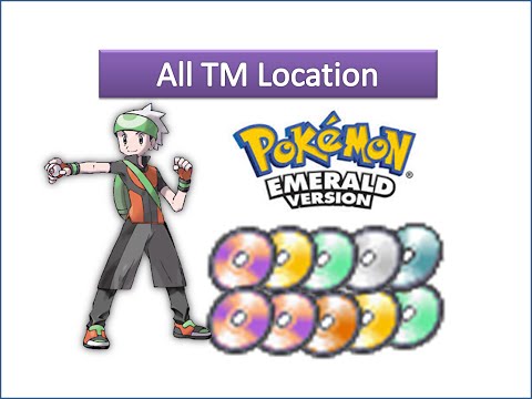 All TMs Locations in Pokemon Emerald