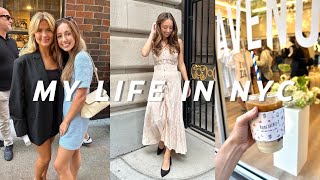 MY LIFE IN NYC | hamptons, djerf avenue pop up, meeting matilda, bff visits, early fall baking