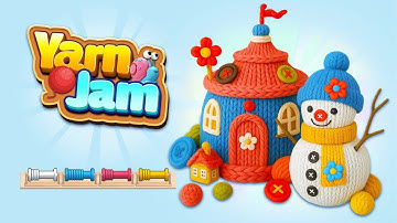 Yarn Jam Gameplay | Solve Colorful Wool Puzzle Adventure