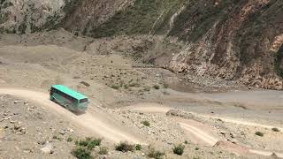 Cruzando el nuevo puente Suchiman en bus|| Rutas Mortales Ancash