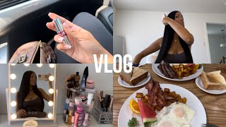 VLOG - full grwm, hair, new makeup, nails, eating out, shopping haul &amp; more 🤍