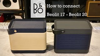 How to connect stereo pairing Beolit 17 - Beolit 20