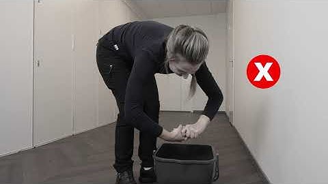 Cleaning Ergonomics - Pre moistening