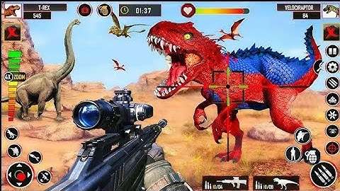 Best Dinosaur Games – Dinosaur Hunting Game – Android Gameplay