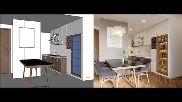BUỔI 1 : hướng dẫn xuất sketchup qua 3dsmax render với corona