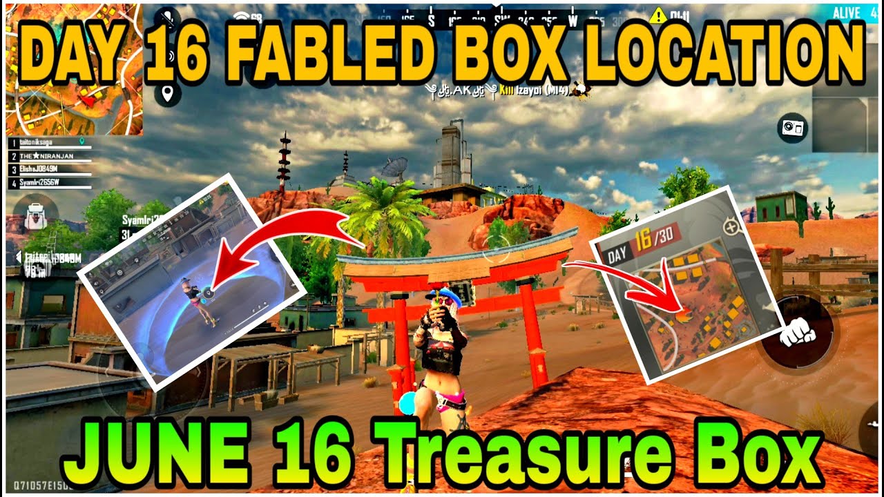 Day 16 Treasure Box Location June 16 Treasure box Location New