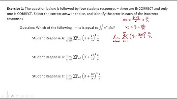 6.3 Riemann Sums, Summation Notation, and Definite Integral Notation Exercise 1