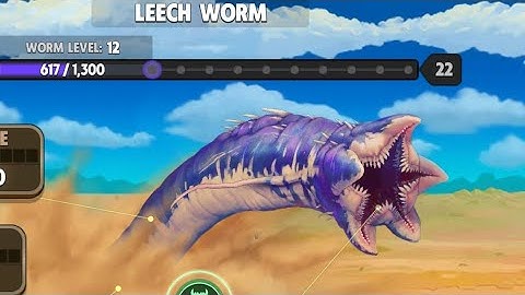 Death Worm spel Walkthrough deel 3 - Leech Worm level 12 tot level 15 | Met live commentaar