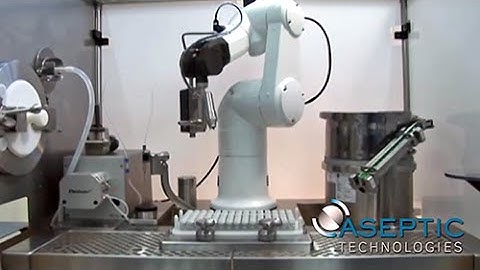 Aseptic filling of pharmaceutical drugs with a Stäubli TX60 stericlean